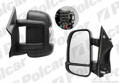 5770514E Дзеркало зовнішнє лівий POLCAR підбір по vin на Brocar