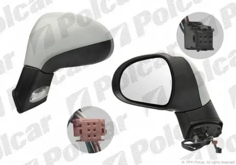 5724515M Зеркало внешнее POLCAR подбор по vin на Brocar