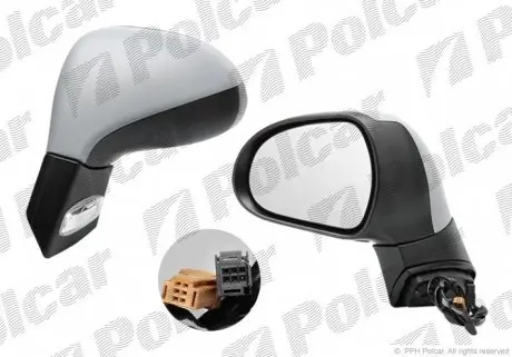 5724514M Дзеркало зовнішнє лівий POLCAR підбір по vin на Brocar