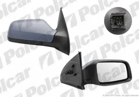 5508524M Дзеркало зовнішнє правий POLCAR підбір по vin на Brocar