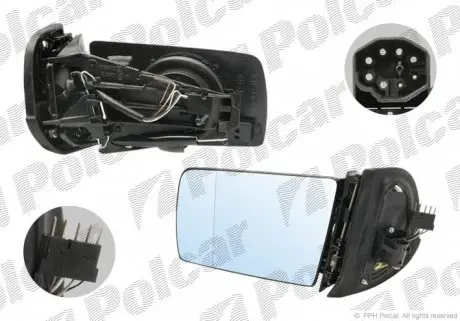 5002515M Дзеркало зовнішнє лівий POLCAR підбір по vin на Brocar