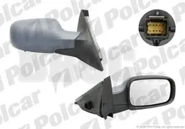 6071524M Дзеркало зовнішнє правий POLCAR підбір по vin на Brocar