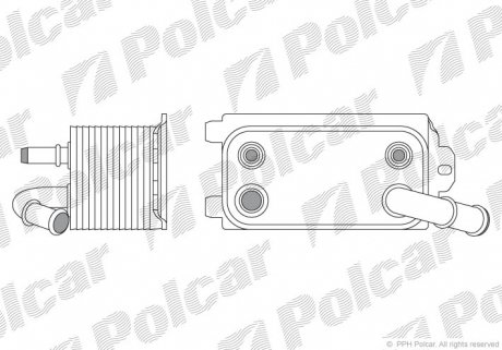 9071L81X Радиаторы масла POLCAR підбір по vin на Brocar