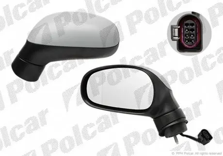 6726514M Зеркало внешнее POLCAR підбір по vin на Brocar