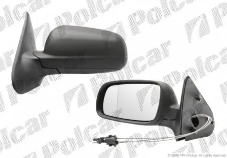 6714511M Дзеркало зовнішнє лівий POLCAR підбір по vin на Brocar