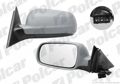 9548513E Дзеркало зовнішнє лівий POLCAR підбір по vin на Brocar