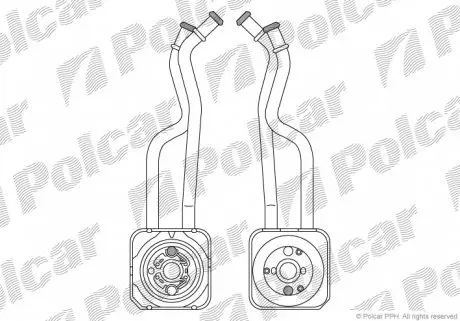 9541L82 Радиаторы масла POLCAR підбір по vin на Brocar