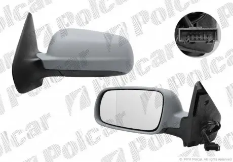 9541529M Зеркало внешнее POLCAR підбір по vin на Brocar