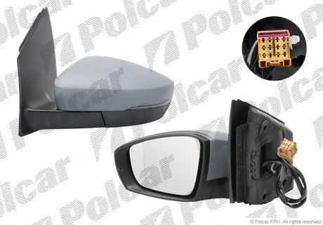 9533515M Дзеркало зовнішнє лівий POLCAR підбір по vin на Brocar