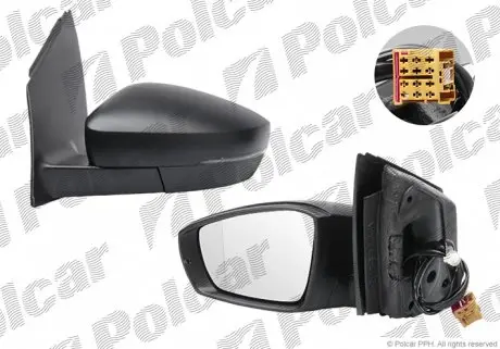 9533514M Дзеркало зовнішнє POLCAR підбір по vin на Brocar