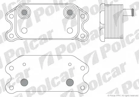 9042L81 Радіатор масла POLCAR підбір по vin на Brocar
