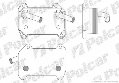 9040L81X Радіатор масла POLCAR підбір по vin на Brocar