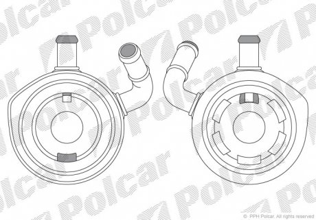 6060L81 Радіатор масла POLCAR підбір по vin на Brocar