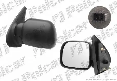 6060514E Дзеркало зовнішнє POLCAR підбір по vin на Brocar