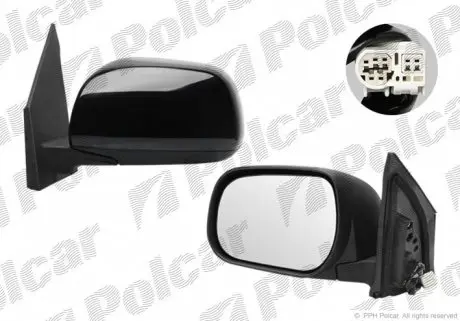 8148526M Дзеркало зовнішнє правий POLCAR підбір по vin на Brocar