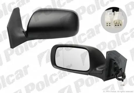 8125514M Дзеркало зовнішнє лівий POLCAR підбір по vin на Brocar