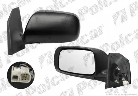 8115526M Зеркало внешнее POLCAR подбор по vin на Brocar