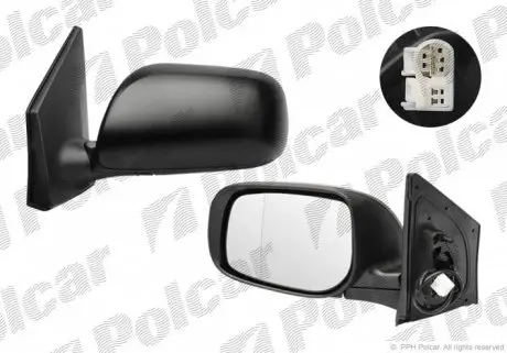 8117522M Дзеркало зовнішнє правий POLCAR підбір по vin на Brocar