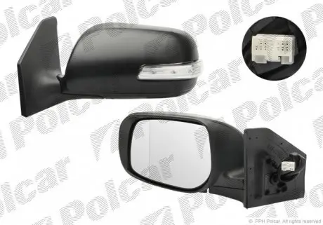 8126524M Дзеркало зовнішнє правий POLCAR підбір по vin на Brocar