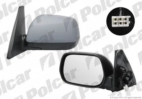 8146516M Дзеркало зовнішнє POLCAR підбір по vin на Brocar
