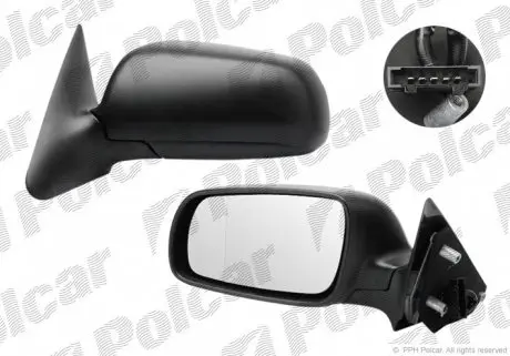 6920514M Дзеркало зовнішнє лівий POLCAR підбір по vin на Brocar