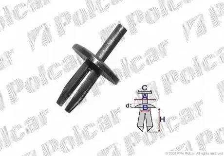 RXB22019 Кілочок POLCAR підбір по vin на Brocar