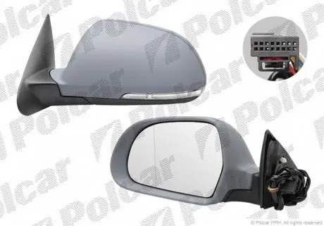6923524M Дзеркало зовнішнє правий POLCAR підбір по vin на Brocar