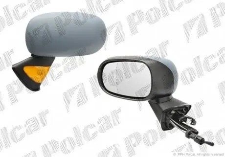 6056512M Дзеркало зовнішнє лівий POLCAR підбір по vin на Brocar