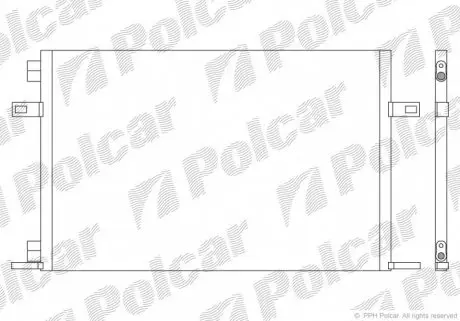 6051K8C1 Радіатор кондиціонера POLCAR підбір по vin на Brocar