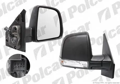 55U1521M Дзеркало зовнішнє правий POLCAR підбір по vin на Brocar