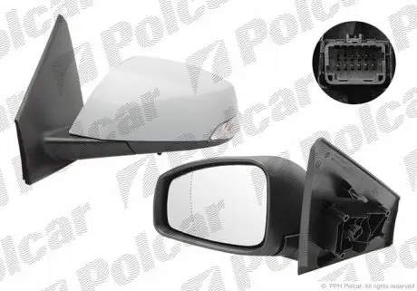 6014514M Дзеркало зовнішнє POLCAR підбір по vin на Brocar