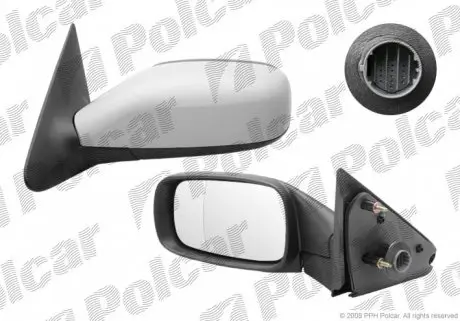 6037513M Дзеркало зовнішнє лівий POLCAR підбір по vin на Brocar