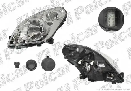 740610V Фара основна POLCAR підбір по vin на Brocar
