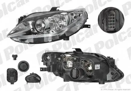 6732101V Фара основная POLCAR подбор по vin на Brocar