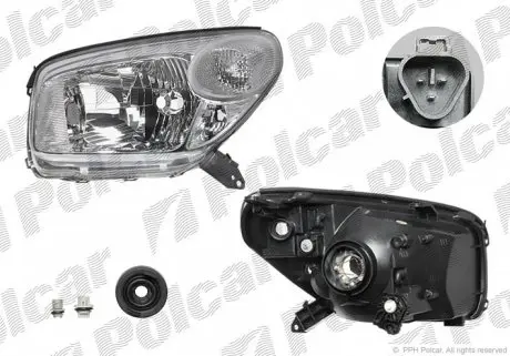 8147093E Фара основная POLCAR подбор по vin на Brocar