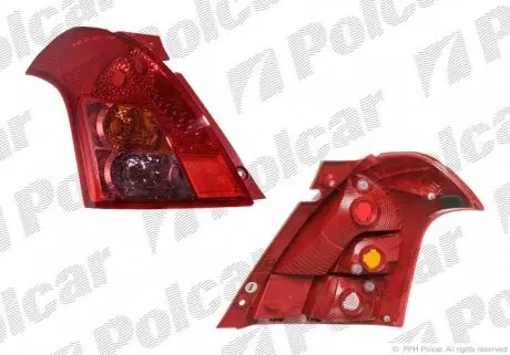 7423872E Фонарь задний POLCAR підбір по vin на Brocar