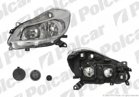 605510E Фара CLIO III, 05-09 POLCAR подбор по vin на Brocar