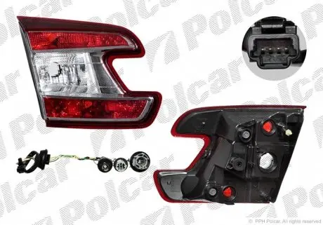 6014874V Ліхтар задній POLCAR підбір по vin на Brocar