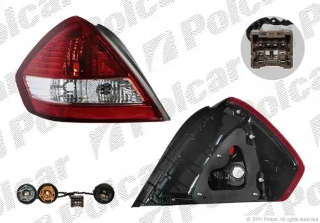 2758881E Ліхтар задній POLCAR підбір по vin на Brocar