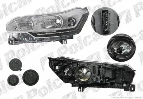 2334102V Фара основная POLCAR подбор по vin на Brocar