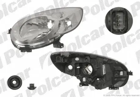 230109V Фара основная POLCAR подбор по vin на Brocar