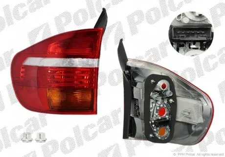 205187E Фонарь задний POLCAR підбір по vin на Brocar