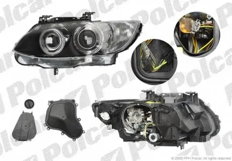 204109U Фара основна, 3 (E92/93) 06-10 POLCAR підбір по vin на Brocar