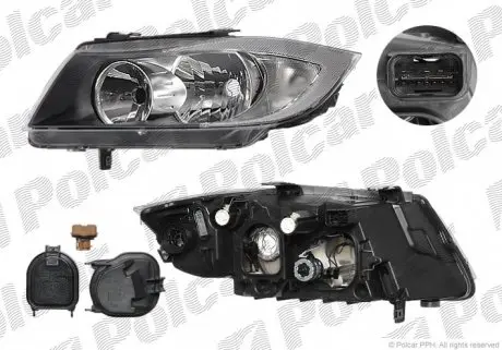 204010V Фара основна POLCAR підбір по vin на Brocar
