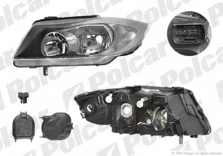 204009E Фара основна POLCAR підбір по vin на Brocar