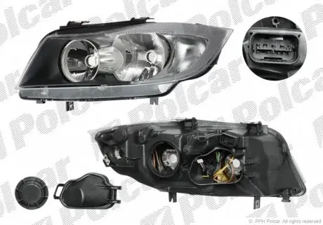 2040092E Фара основна POLCAR підбір по vin на Brocar