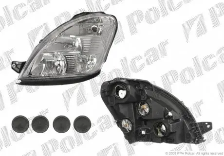 308010E Фара основная POLCAR подбор по vin на Brocar