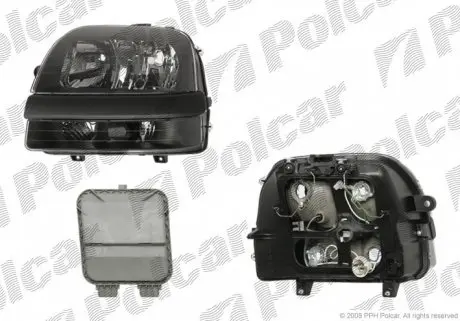 3040091E Фара основная POLCAR подбор по vin на Brocar