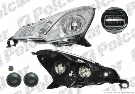 23B109T Фара основна POLCAR підбір по vin на Brocar