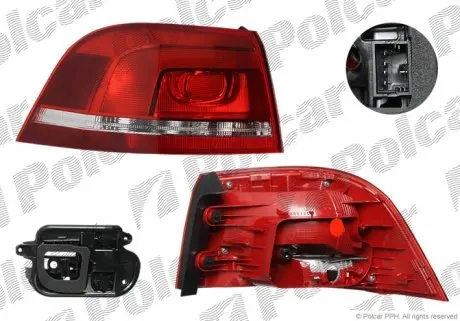 95D1872X Ліхтар задній POLCAR підбір по vin на Brocar